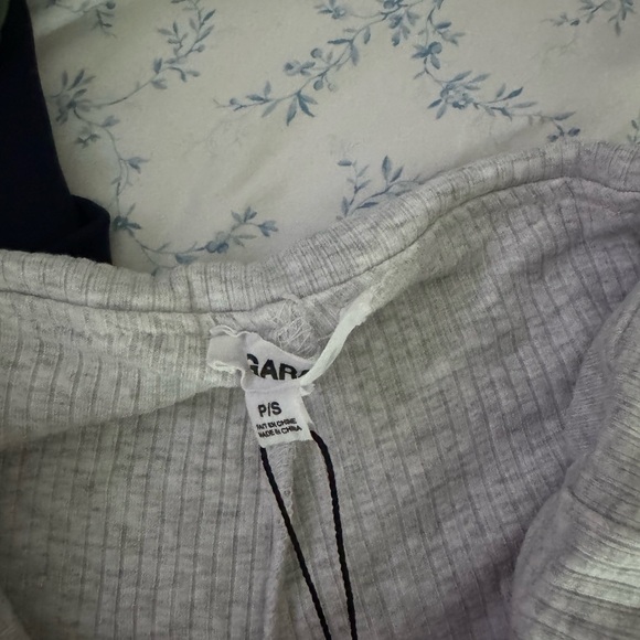 Garage Light Gray Ribbed Pants - Picture 2 of 2